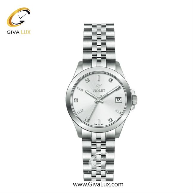 ساعت مچی اورجینال زنانه ویولت VIOLET نقره ای | نقره ای| نقره ای| کد رفرنس 0557 | 0572